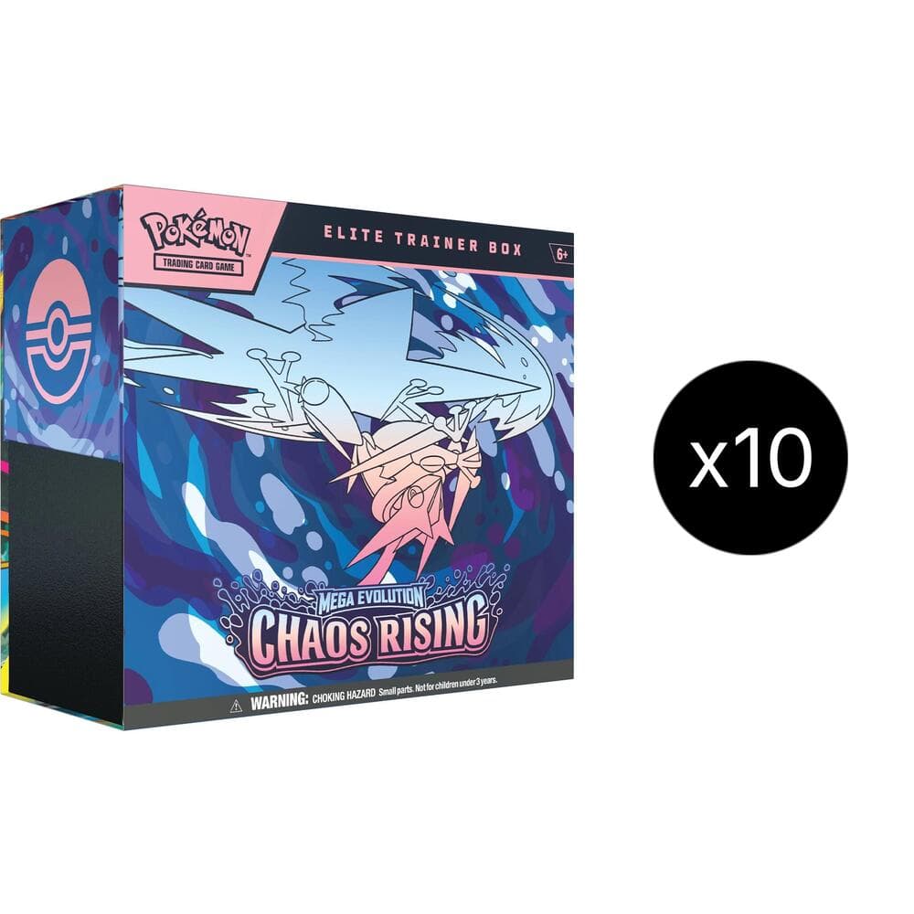 Mega Evolution — Chaos Rising Elite Trainer Box Case (10 unidades)