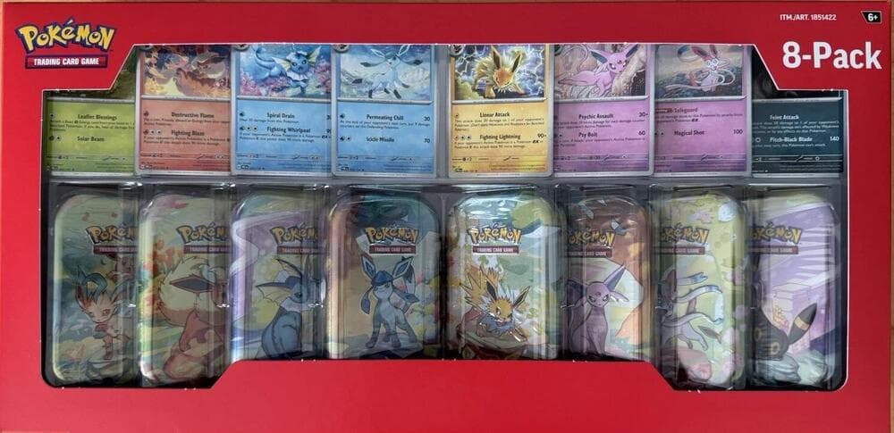 Costco — Prismatic Evolutions 8-Pack Mini Tins
