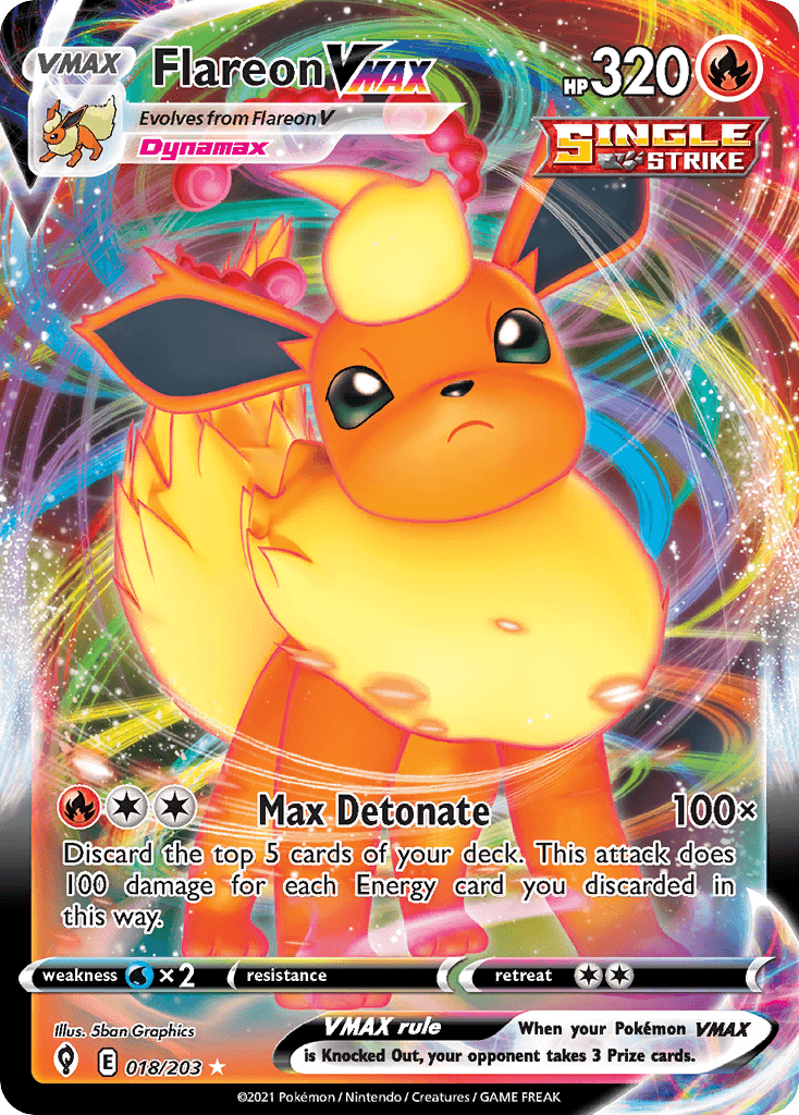 Flareon VMAX — Evolving Skies