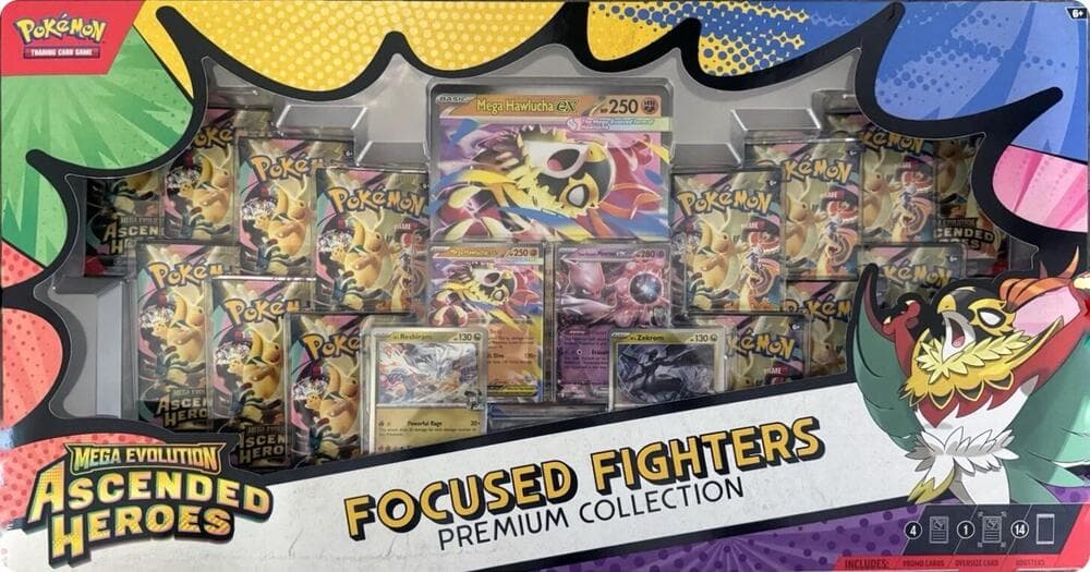 Mega Evolution — Ascended Heroes: Focused Fighters Premium Collection (Sam's Club)