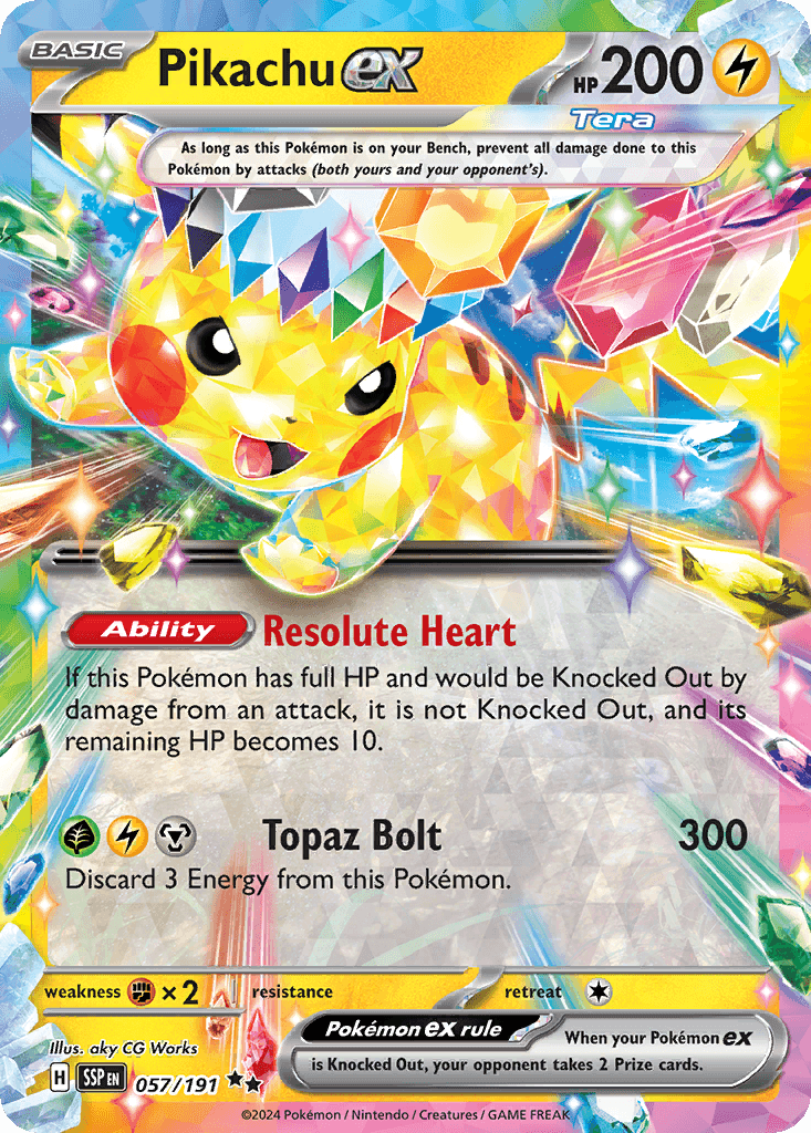 Pikachu ex — Surging Sparks