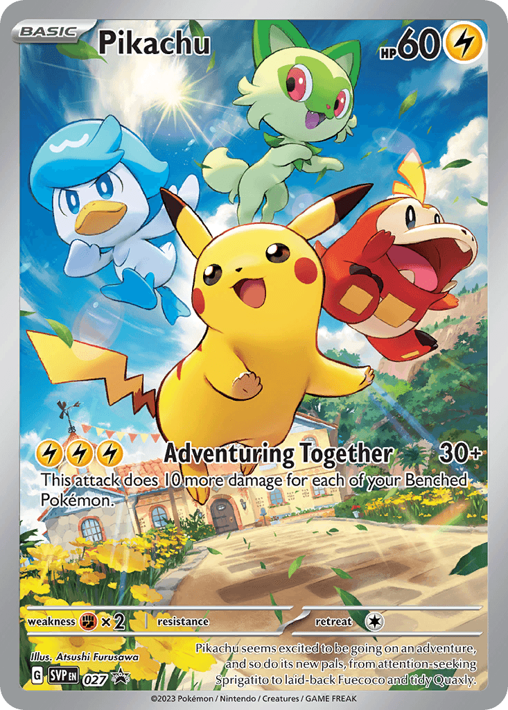 Pikachu — Scarlet & Violet Black Star Promos