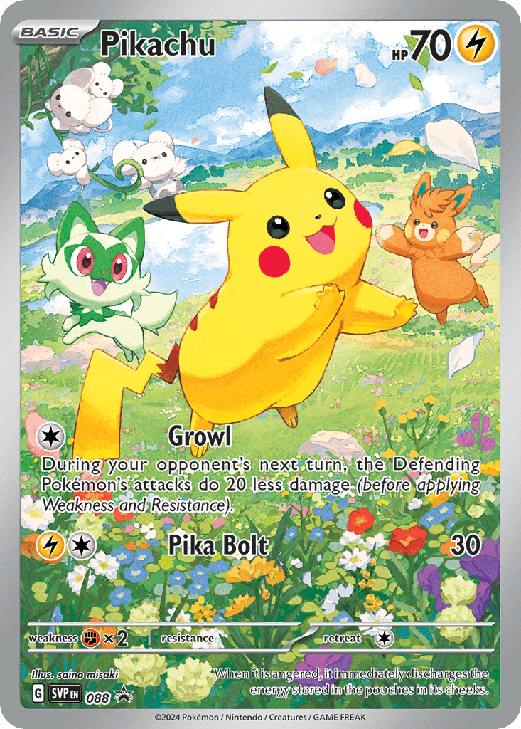 Pikachu — Scarlet & Violet Black Star Promos