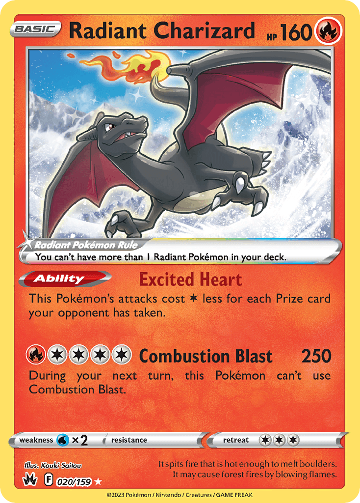 Radiant Charizard — Crown Zenith