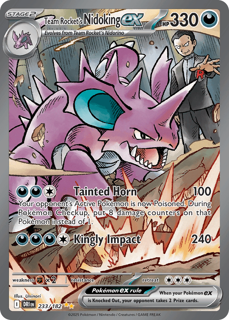 Team Rocket's Nidoking ex — Destined Rivals