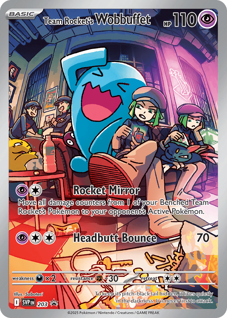 Team Rocket's Wobbuffet — Scarlet & Violet Black Star Promos