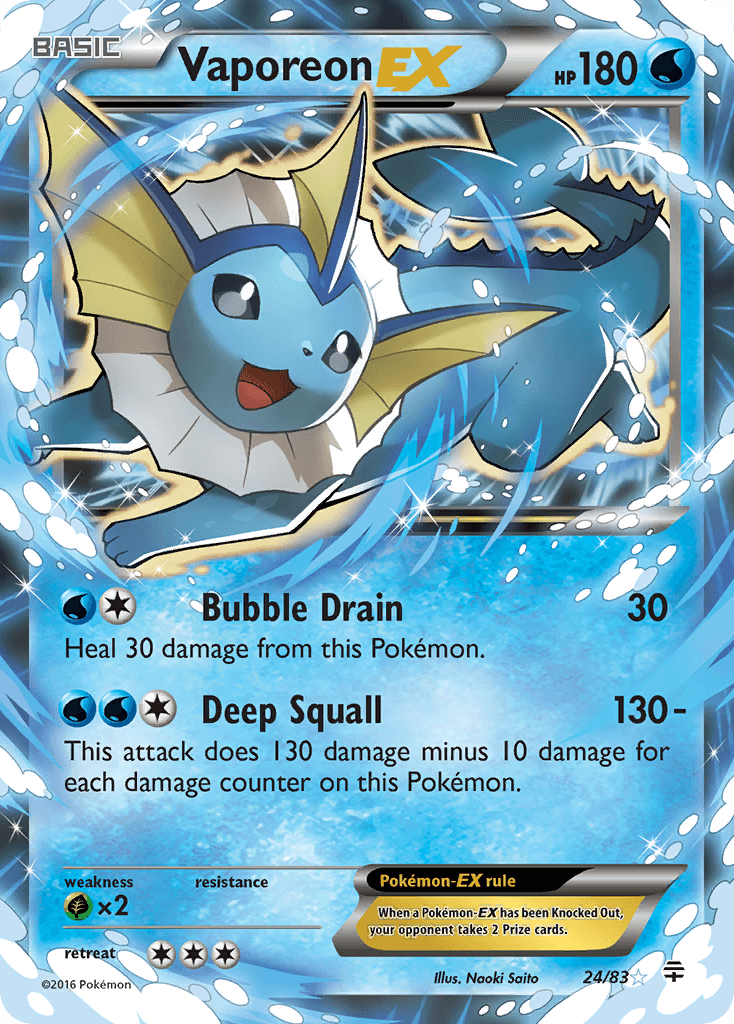 Vaporeon-EX — Generations